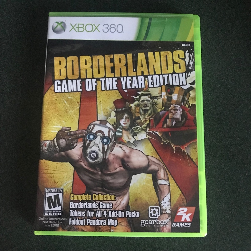 XBOX 360 Borderlands Game of the Year Edition